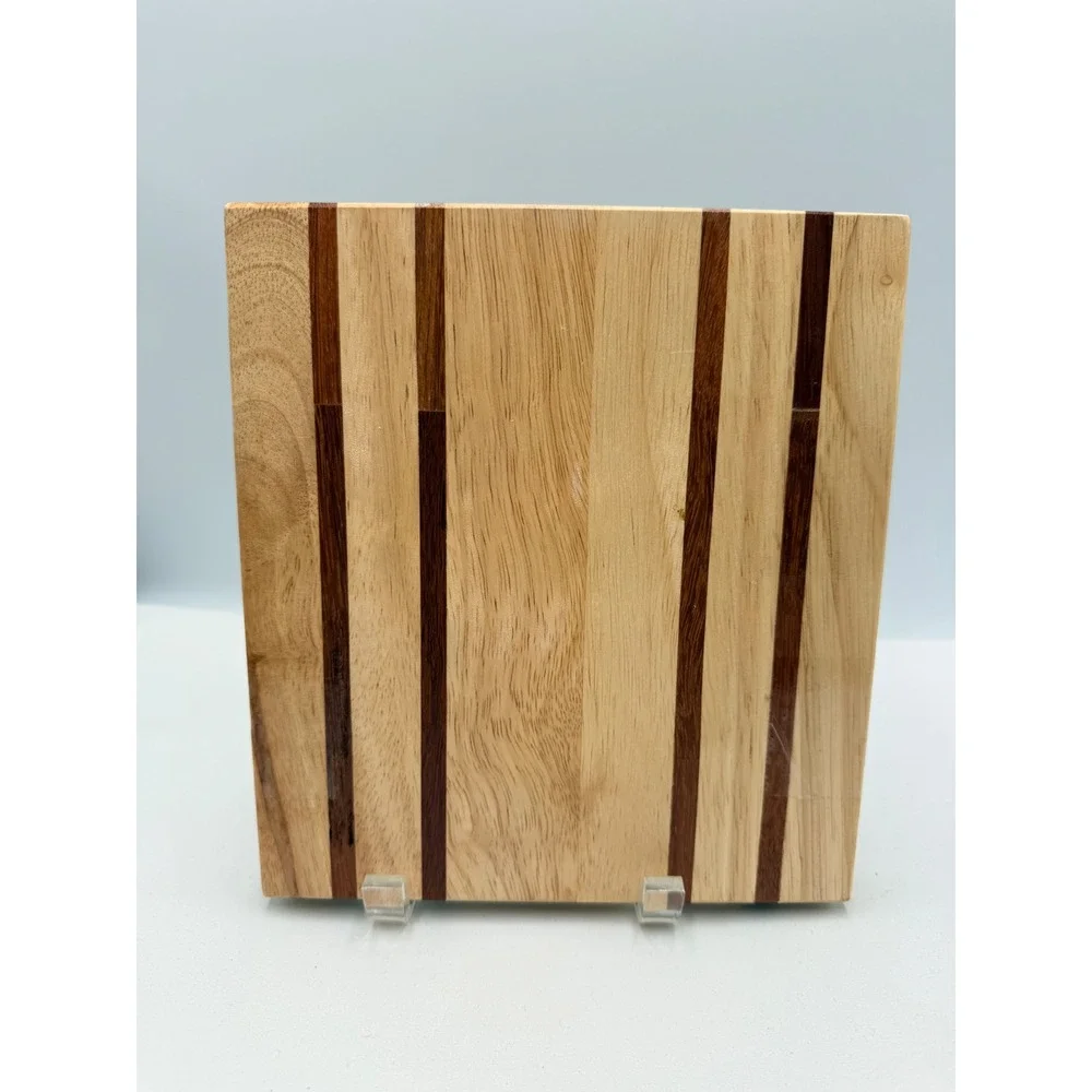 Alaska Ulu Knife and Cutting Board Set Striped Wood New